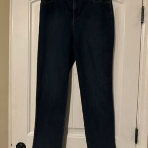 Gloria Vanderbilt Amanda slimming Dark Blue Straight Leg Jeans